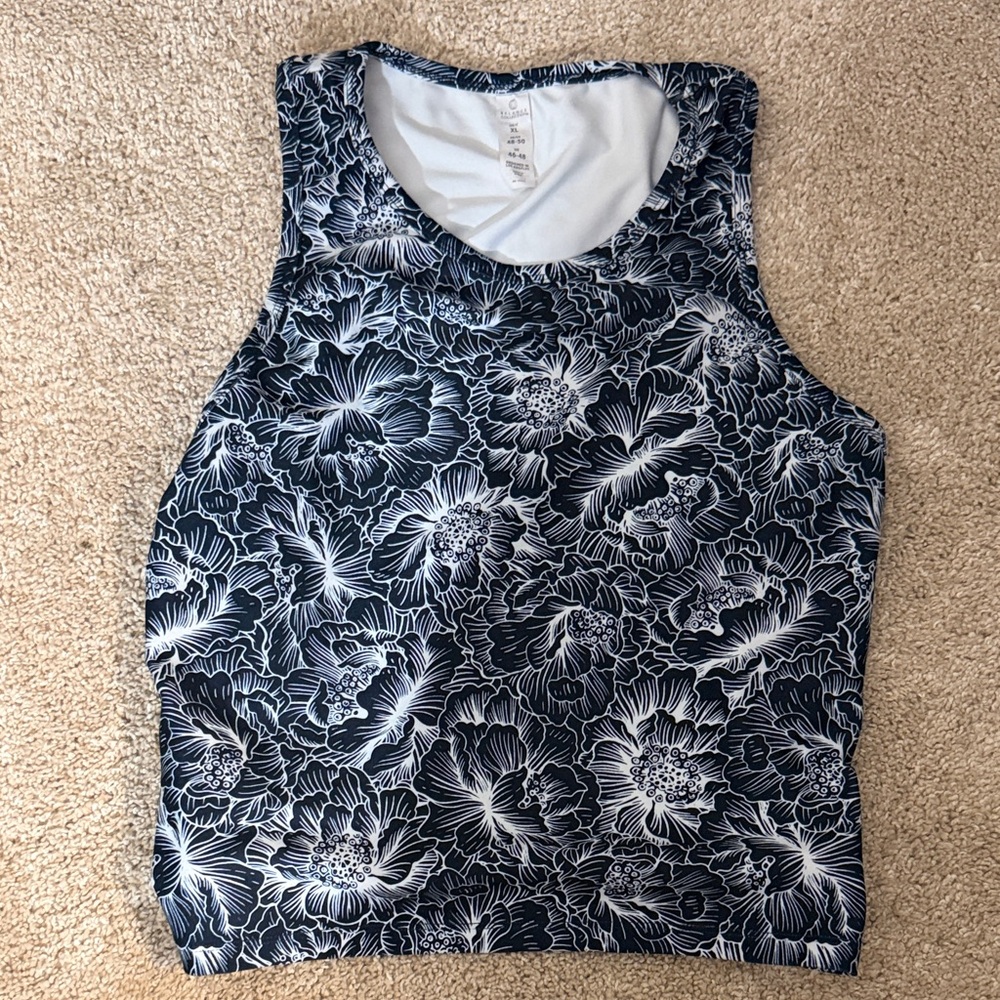 Balance Collection Navy & White Floral Tank